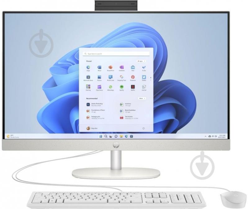 Моноблок HP All-in-One 27" (AR0N5EA) white - фото 1