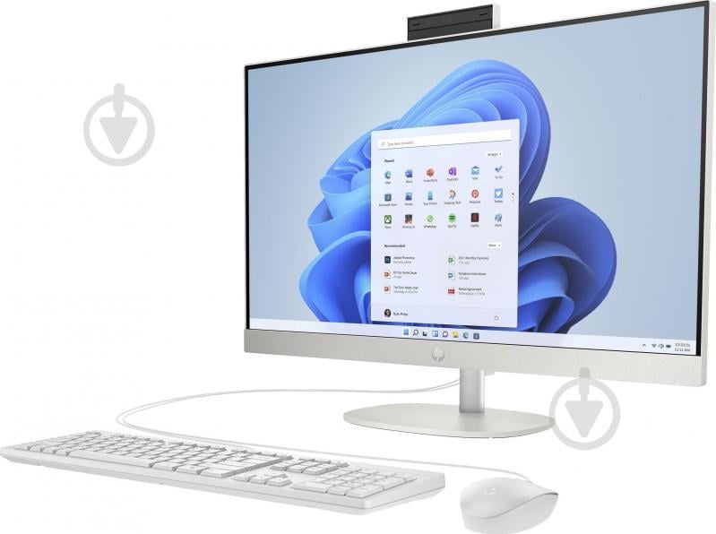 Моноблок HP All-in-One 27" (AR0N4EA) white - фото 3