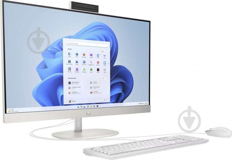 Моноблок HP All-in-One 27" (AR0N4EA) white - фото 2