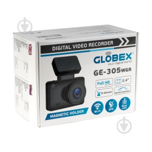 Видеорегистратор Globex GE-305WGR Rear cam/Wi-Fi/GPS/Magnet - фото 4