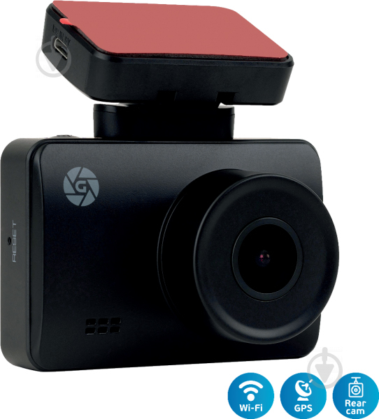 Видеорегистратор Globex GE-305WGR Rear cam/Wi-Fi/GPS/Magnet - фото 1