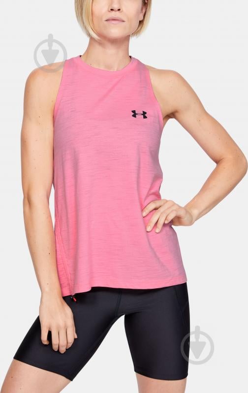 Майка Under Armour UA Charged Cotton Tank Adjustable 1351748-691 XS розовый - фото 3