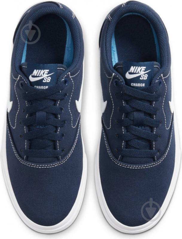 Кроссовки для мальчиков демисезонные Nike SB CHARGE CNVS (GS) CQ0260-400 р.36 темно-синие - фото 7