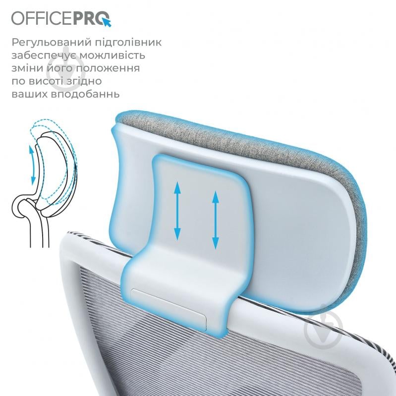 Крісло офісне OfficePro Wave OC670-G-G-G Gray сірий - фото 10