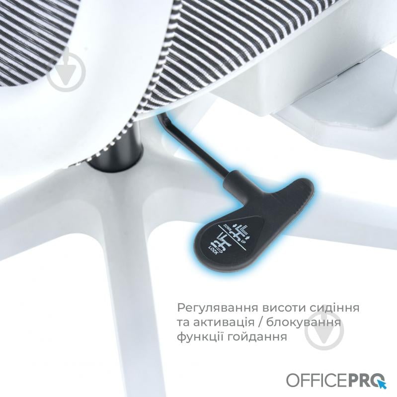 Крісло офісне OfficePro Wave OC670-G-G-G Gray сірий - фото 13