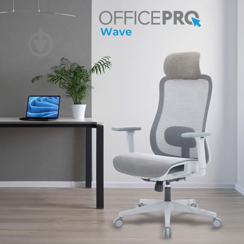 Крісло офісне OfficePro Wave OC670-G-G-G Gray сірий - фото 7