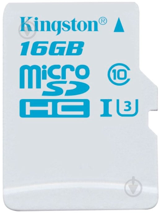 Карта пам'яті Kingston microSDHC 16GB + SD adapter (SDCAC/16GB) - фото 1