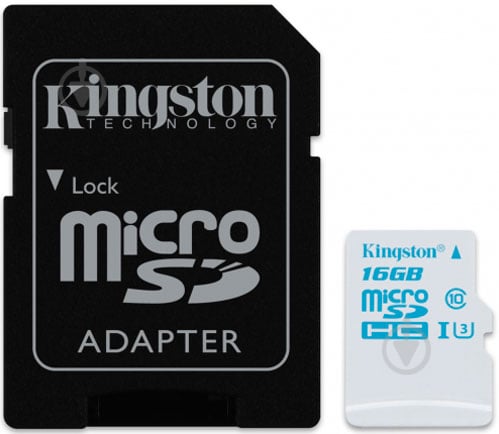 Карта пам'яті Kingston microSDHC 16GB + SD adapter (SDCAC/16GB) - фото 4