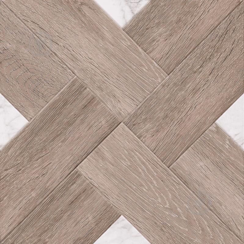 Плитка Golden Tile Marmo Wood Cross темно-бежевый 4VН870 40х40 - фото 