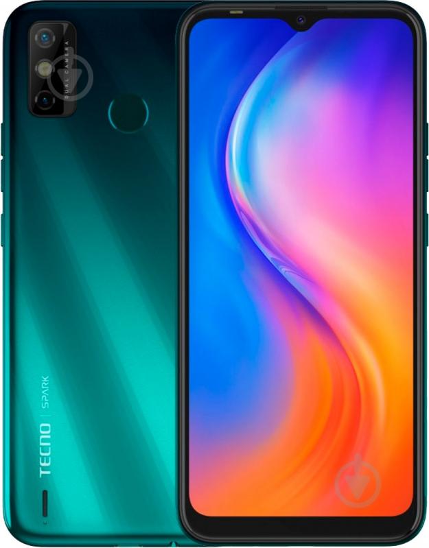 Смартфон Tecno Spark 6 Go 3/64GB ice jadeite (4895180762925) - фото 1