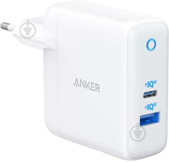 Сетевое зарядное устройство Anker PowerPort PD+ 2 – 20W 1xPD & 15W 1xUSB - фото 1