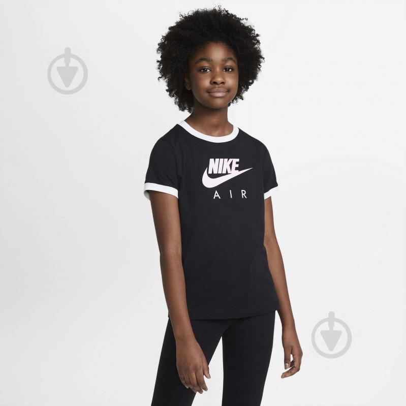 Футболка Nike NSW TEE RINGER AIR DC7158-010 р.XL чорний - фото 1