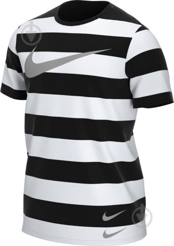Футболка Nike M NSW SWOOSH STRIPE TEE CQ5196-100 р.XL белый - фото 1 Футболка Nike M NSW SWOOSH STRIPE TEE CQ5196-100 р.XL белый - фото 1