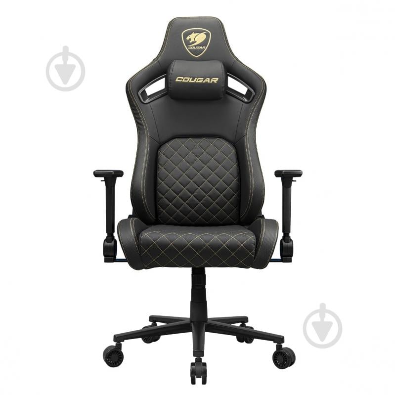 Крісло ігрове Cougar DEFENSOR GOLD чорний/золотий - фото 1