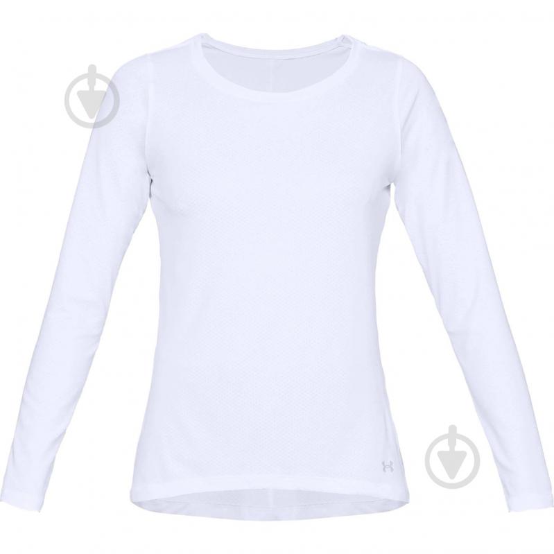 Футболка Under Armour UA HG Armour Long Sleeve 1328966-100 р.XS білий - фото 1