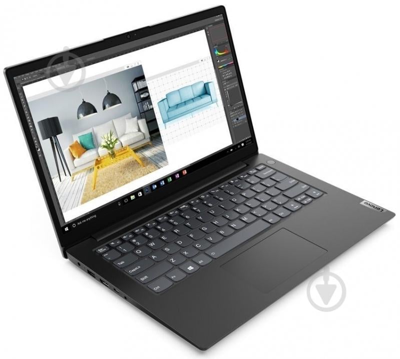 Ноутбук Lenovo V14 14 (82KA001JRA) black - фото 2