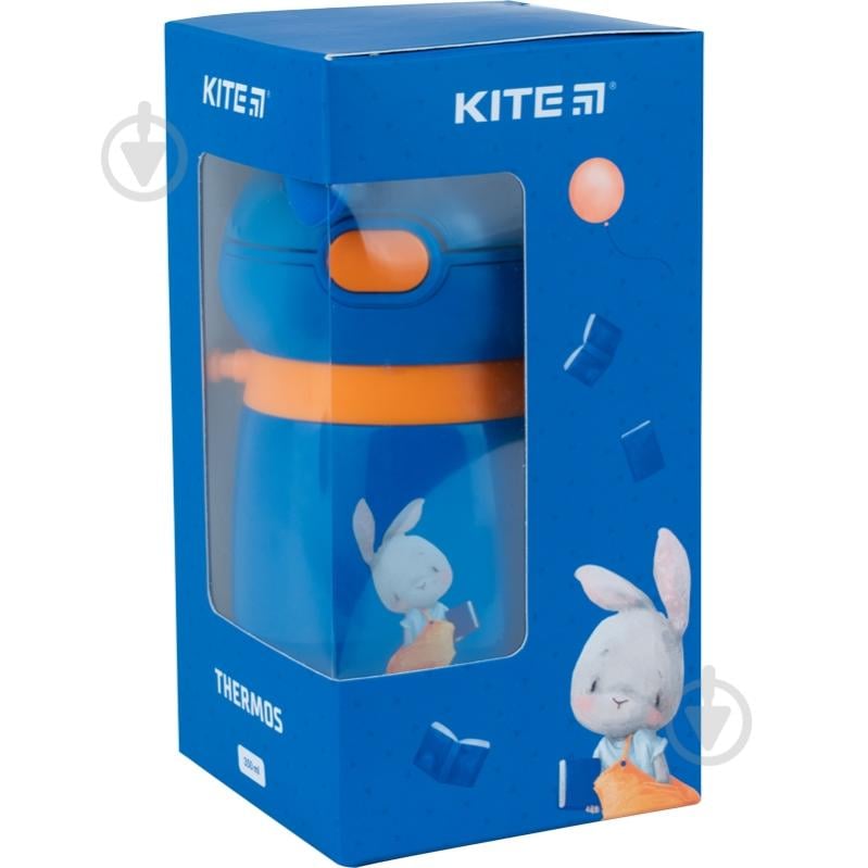 Термос детский KITE Rabbit голубой 350 мл K21-377-01 - фото 2 Термос детский KITE Rabbit голубой 350 мл K21-377-01 - фото 2