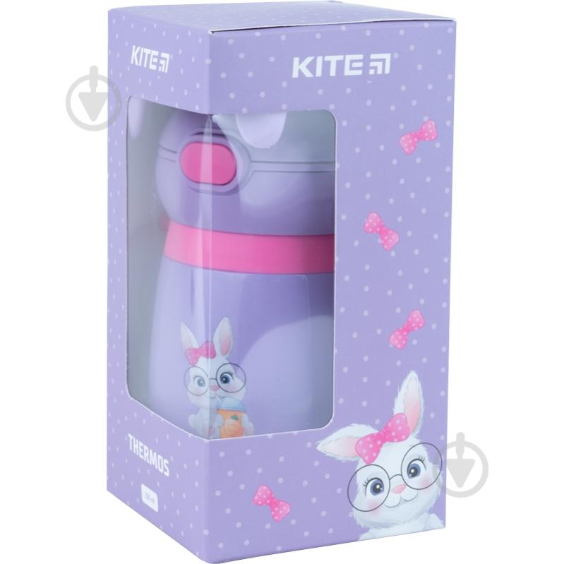 Термос детский KITE Rabbit фиолетовый 350 мл - фото 2 Термос детский KITE Rabbit фиолетовый 350 мл - фото 2