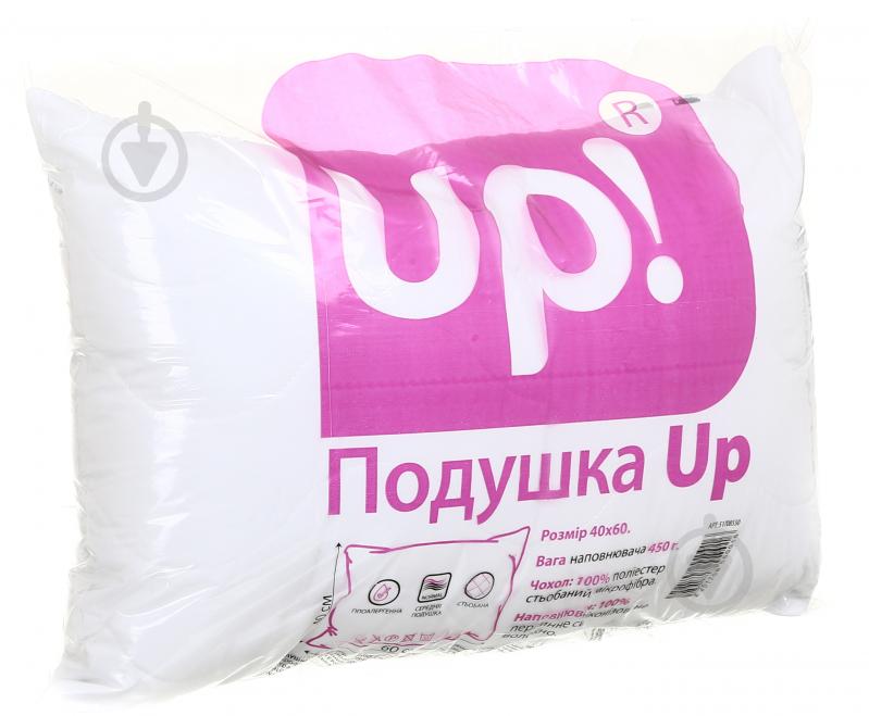 Подушка стьобана UP! (Underprice) 40x60 см білий - фото 6