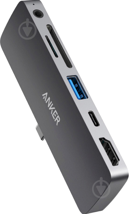 Переходник Anker PowerExpand Direct 6-in-1 USB-C PD Media Hub серый (A83620A1) - фото 1