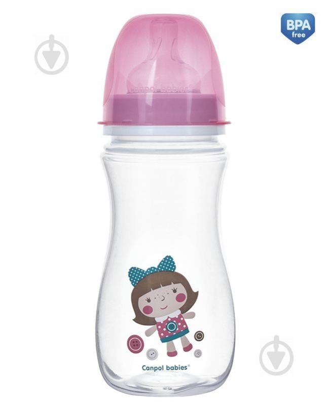 Пляшка Canpol Babies Easystart - Toys 300 мл рожева лялька - фото 1