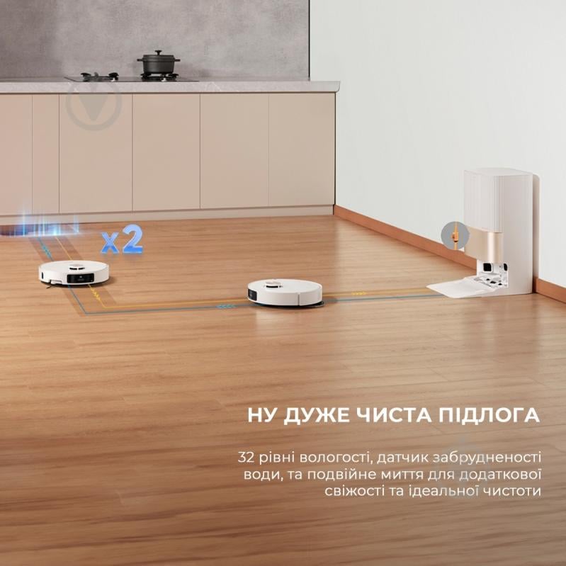 Робот-пилосос мийний DREAME Bot X40 Ultra Complete (RLX63CE-2-Wh) white - фото 11