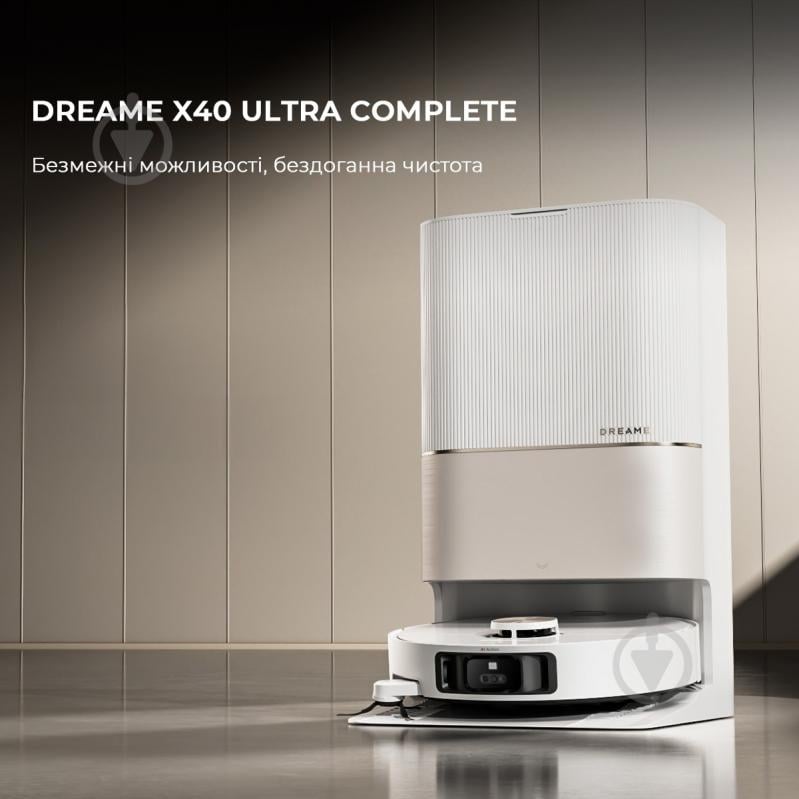 Робот-пилосос мийний DREAME Bot X40 Ultra Complete (RLX63CE-2-Wh) white - фото 3