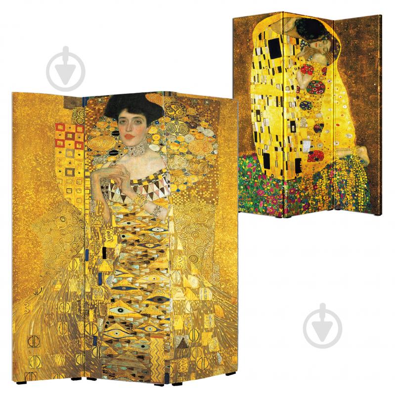 Ширма Теамо Климт 1750x1400x25 мм 1750x1400x25 мм желтый - фото 1