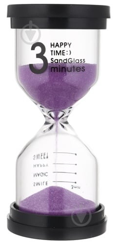 Часы песочные классический 3 минуты фиолетовый Річ-Ленд - фото 1