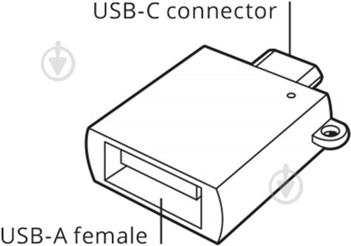 Адаптер Kit USB Type-C – USB сірий (CADPGR) - фото 3