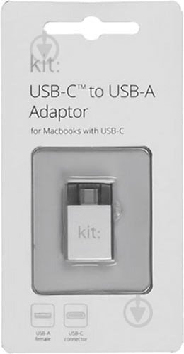 Адаптер Kit USB Type-C – USB сірий (CADPGR) - фото 2