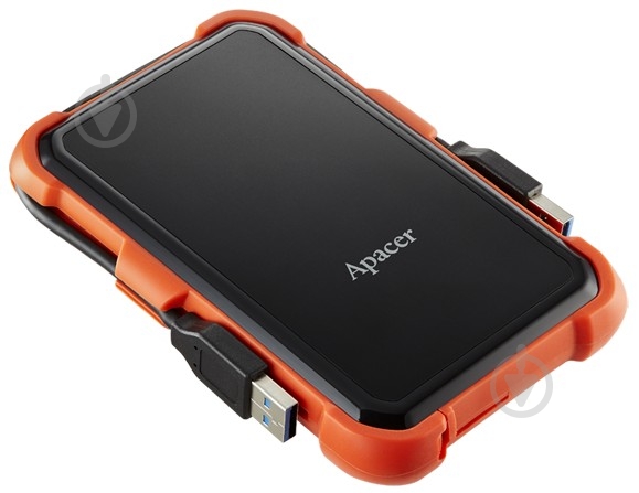 Зовнішній жорсткий диск Apacer 2 ТБ 2,5" USB 3.1 (AP2TBAC630T-1) orange/black - фото 1