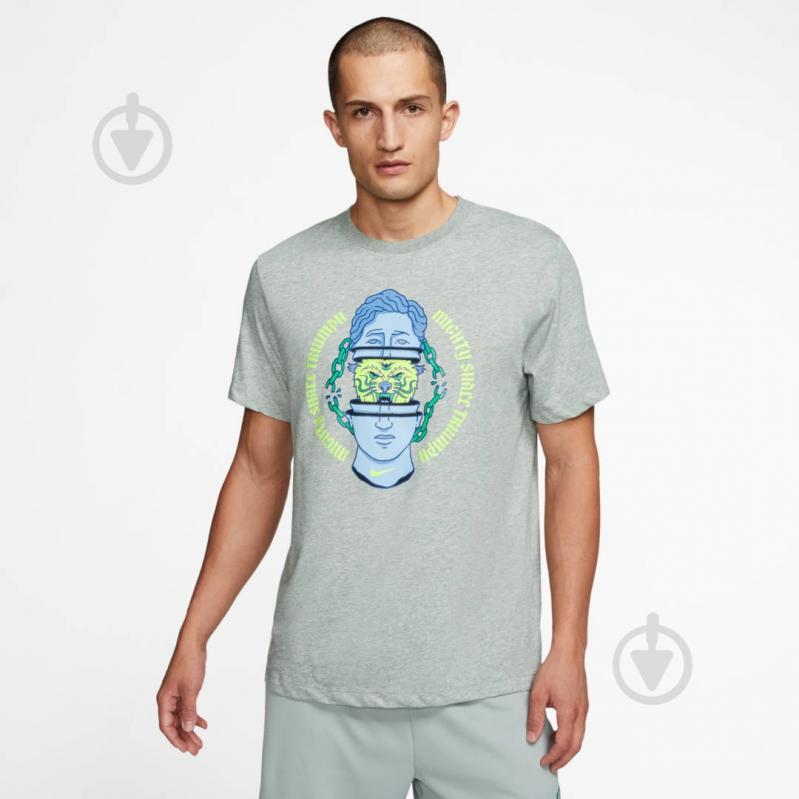 Футболка Nike M NK DRY TEE DFCT FTW HOOK CQ6558-063 р.XL серый - фото 2