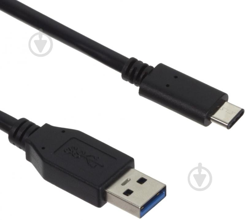 Кабель Kit USB Type-C – USB 0.9 м черный (CAUSBDAT) - фото 1