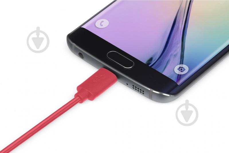 Кабель Kit USB – microUSB 1 м красный (8600USBDATCOKT) - фото 3