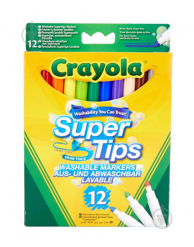 Набір фломастерів 12 шт./уп. (washable) Crayola - фото 1