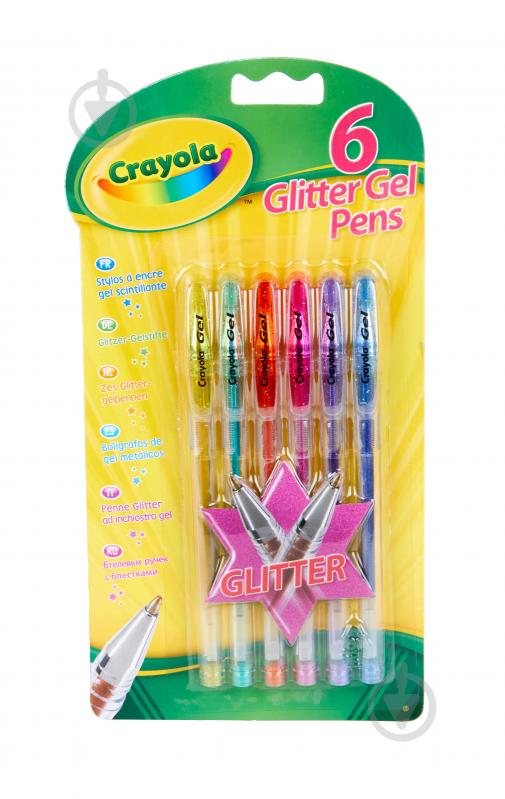 Набор ручек гелевых Crayola 6 шт./уп. - фото 1 Набор ручек гелевых Crayola 6 шт./уп. - фото 1