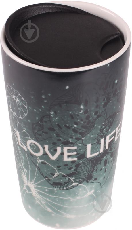 Чашка с крышкой Limited Edition Travel Love Life 360 мл (HTK-052) - фото 2