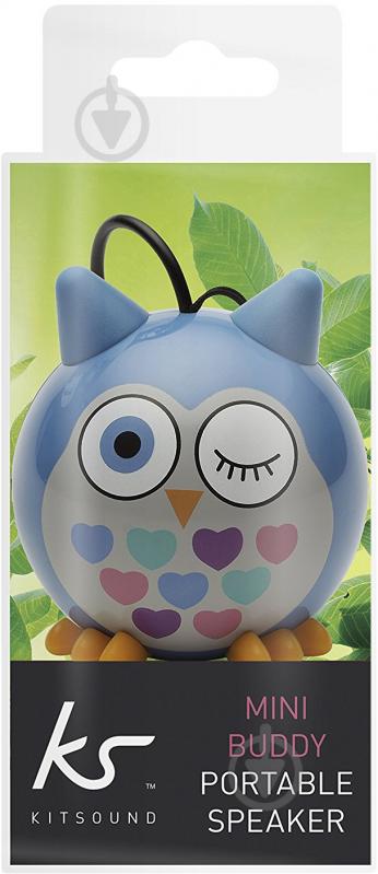 Колонки Kit KS Mini Buddy Speaker Owl 1.0 blue (KSNMBOWLBL) - фото 4