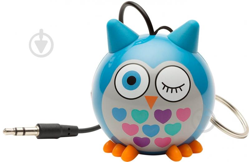Колонки Kit KS Mini Buddy Speaker Owl 1.0 blue (KSNMBOWLBL) - фото 1