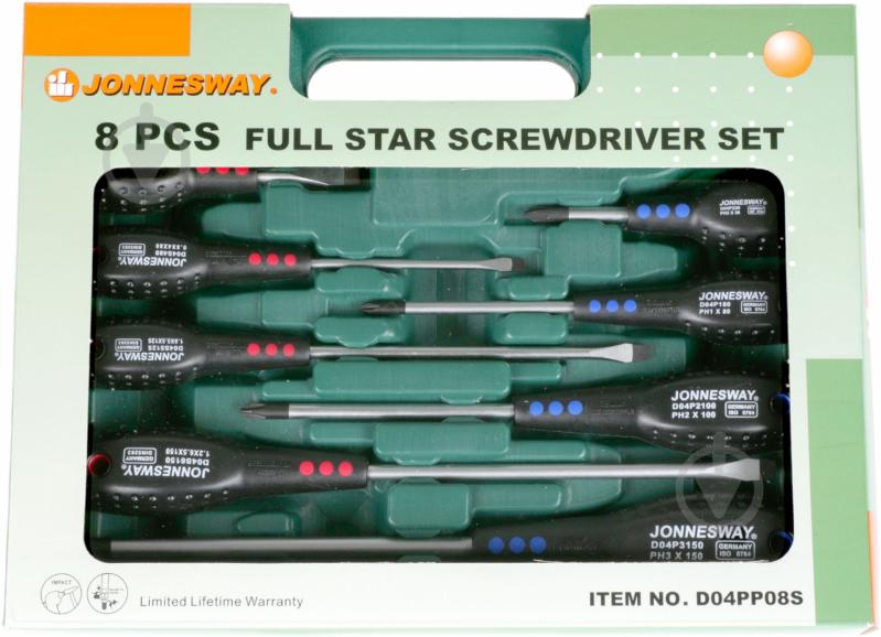 Набор отверток Jonnesway  D04PP08S - фото 4