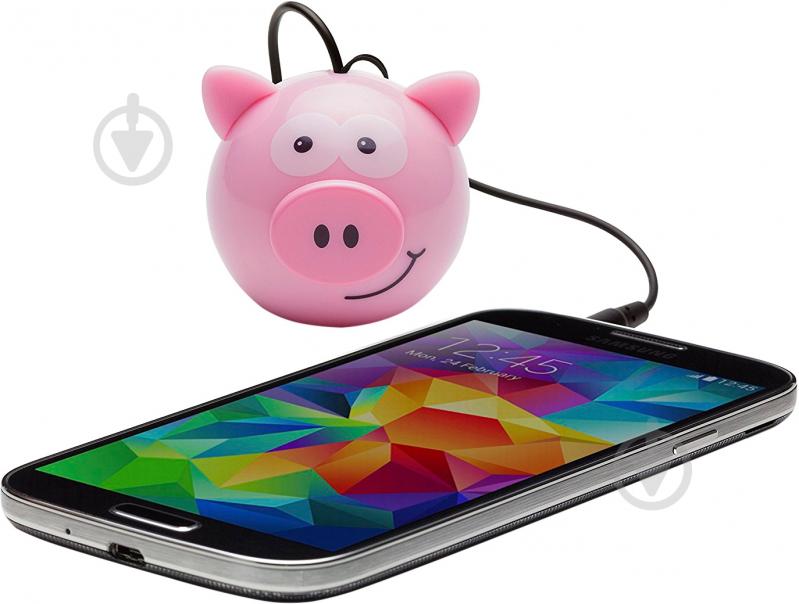 Колонки Kit KS Mini Buddy Speaker Pig 1.0 pink (KSNMBPIG) - фото 3
