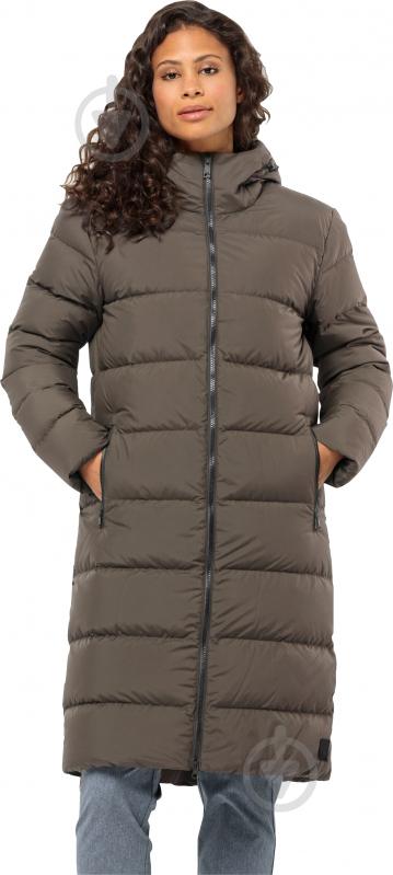 Куртка жіноче зимове Jack Wolfskin FROZEN PALACE COAT W 1204133_5719 р.XL коричневе - фото 1