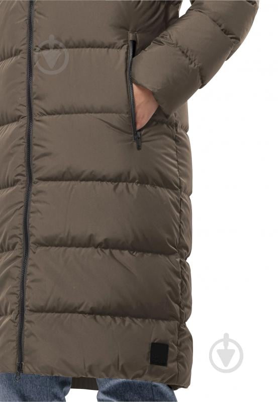 Куртка жіноче зимове Jack Wolfskin FROZEN PALACE COAT W 1204133_5719 р.XL коричневе - фото 4