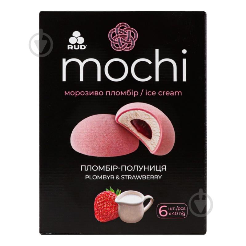 Мороженое "Mochi" пломбир-клубника 240 г х 6 - фото 1