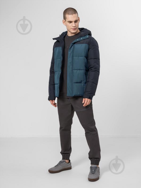 Пуховик чоловічий зимовий 4F JACKET KUMP009 H4Z22-KUMP009-31S р.XL синьо-чорний - фото 4