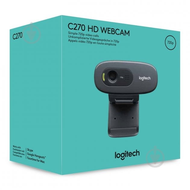 Веб-камера Logitech C270 HD (960-001063) - фото 4