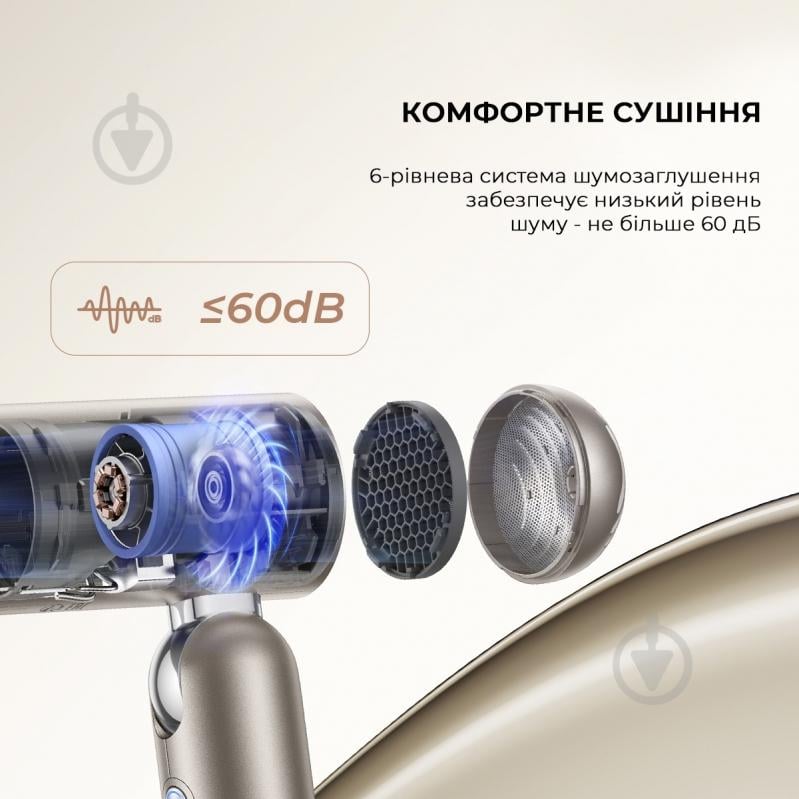 Фен DREAME Hair Dryer Pocket (AHD51) Titanium - фото 6