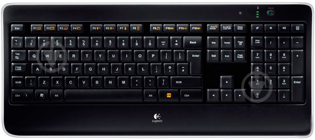 Клавиатура Logitech K800 Illuminated WL Ru (920-002395) black - фото 1
