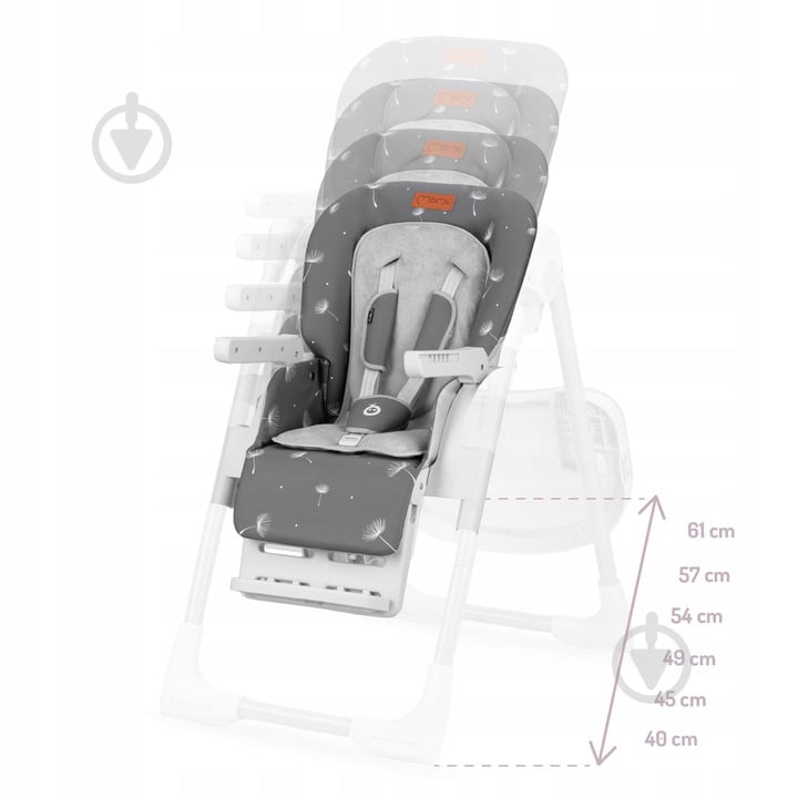 Стульчик для кормления MoMi GWAJU+ Dark Gray (KRKA00022) - фото 6